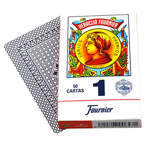 Naipes Fournier N.H. Fournier S.A. Educational Products - Fournier 1-50 Spanish Playing Cards (Blue) - Real Spanish Playing Cards