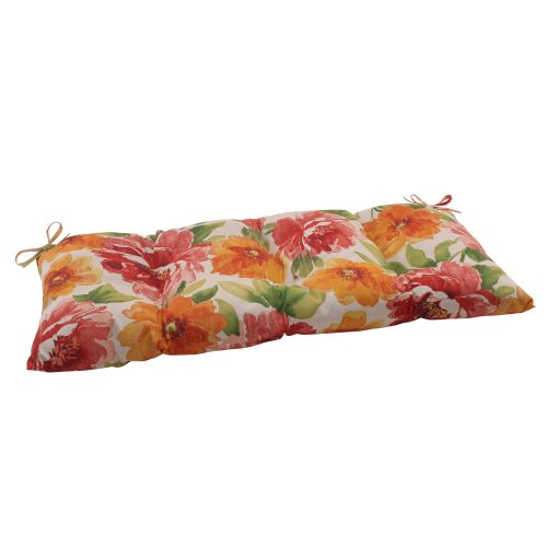 Pillow Perfect Indoor/Outdoor Primro Orange Swing/Bench Cushion