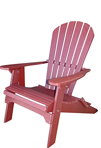 Phat Tommy Recycled Poly Resin Folding Adirondack Chair - Durable and Eco-Friendly Armchair. This Patio Furniture is Great