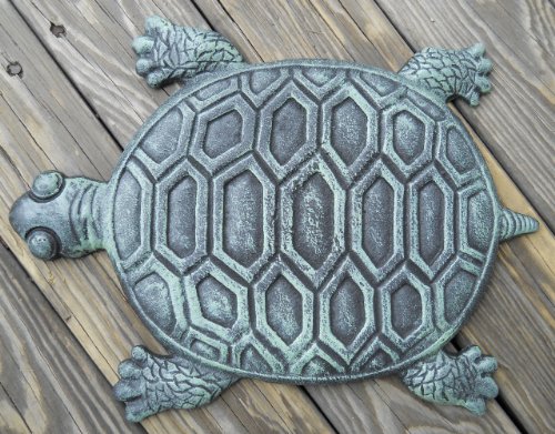 INsideOUT Iron Verdigris Garden Turtle Stepping Stone