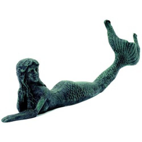 UD Cast Iron Laying Mermaid Figure ~ Nautical Garden Decor
