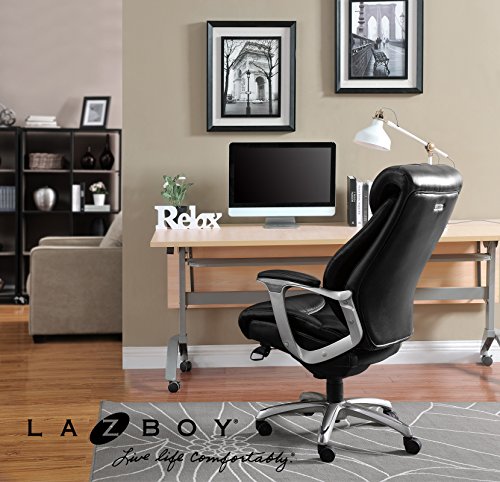 La-Z-Boy LaZBoy La-Z-boy Cantania AIR Technology Executive Office Chair, Black
