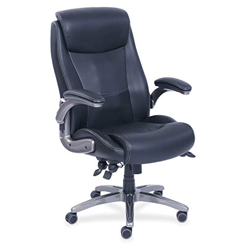 Lorell 48730 Wellness by Design Chair, 34.3" x 24.5" x 24.3", Black
