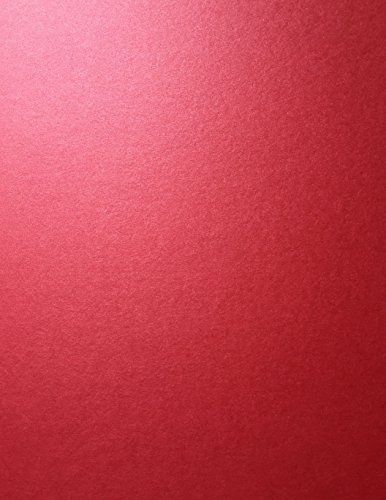 Cardstock Warehouse Paper Company Jupiter RED Stardream Metallic Cardstock Paper - 8.5 X 11 inch - 105 lb. / 284 GSM Cover - 25 Sheets from Cardstock Warehouse