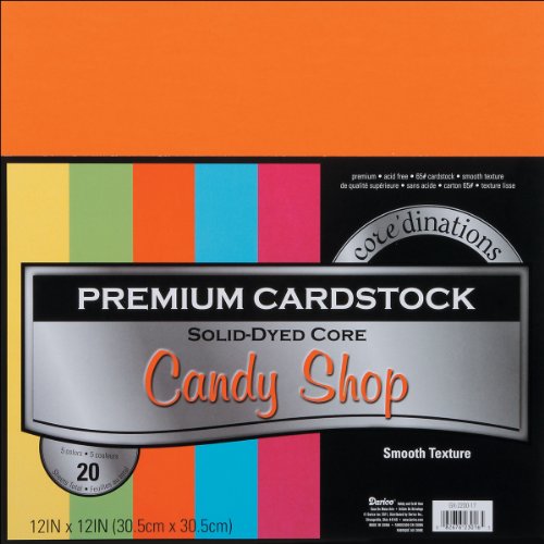 Darice Core'dinations Smooth - Candy Shop - 12 x 12-20 Sheets