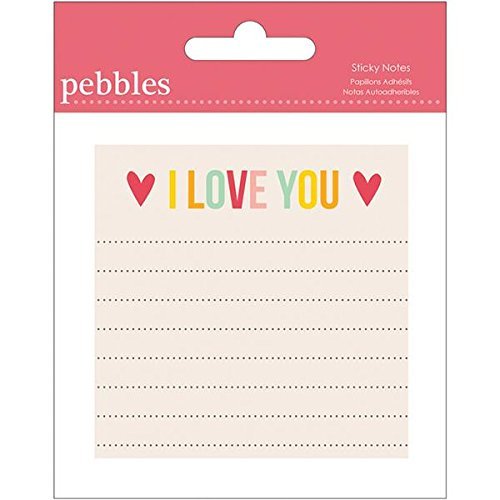 Pebbles Sticky Notes, I Love You (747220)