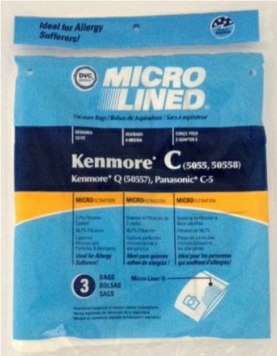 Home Care Products Kenmore 5055/50558 Micro Lined Paper Vacuum Bag, 3-Pack