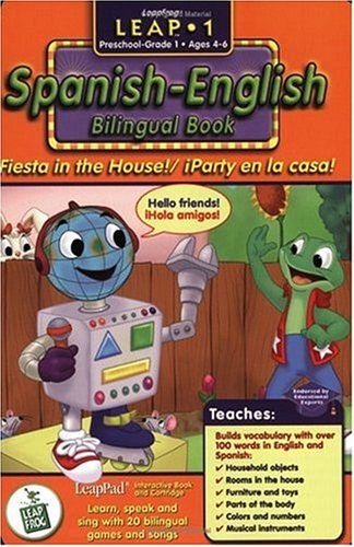 LeapFrog First Grade LeapPad Book - Fiesta in the House: Spanish-English Bilingual Book and Cartridge that are only for the Original