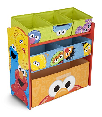 Sesame Street Delta Children 6-Bin Toy Storage Organizer, Sesame Street