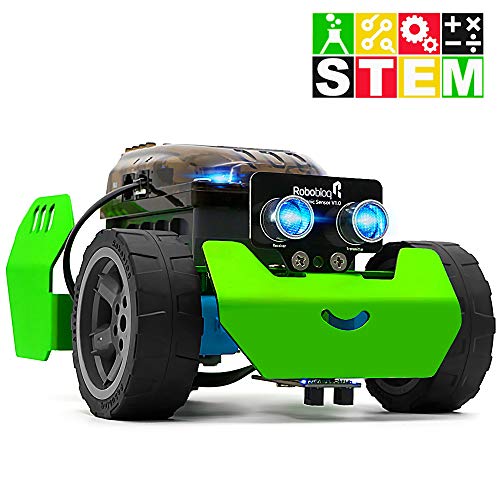 Robobloq STEM Robot Kit - DIY Mechanical Building Robotic Coding Kit with Remote Control for Kids Teens, Robobloq Q-Scout Educational