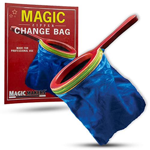 Magic Makers Magic Zipper Change Bag Magic Trick - Blue Bag