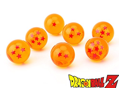 CYRAN Dragon Ball Z Crystal Dragon Balls 7 Stars 7pcs Anime 3.5cm Dragon Balls Yellow