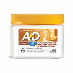 A&D A+D Original Diaper Rash Ointment, Skin Protectant With Lanolin and Petrolatum, Seals Out Wetness, Helps Prevent Baby Diaper