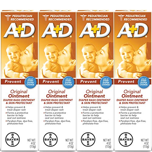 A&D A+D Original Diaper Ointment, 4 Ounce (Pack of 4)