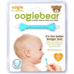 oogiebear - The Safe Baby Nasal Booger and Ear Cleaner; Baby Shower and Registry Essential Snot Removal Tool - 1 Count
