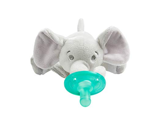 Philips Avent Soothie Snuggle Pacifier, 0-3 Months, Elephant, SCF347/03