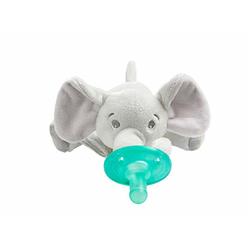 Philips Avent Soothie Snuggle Pacifier with Toy (0M+) - aqua/multi, one size