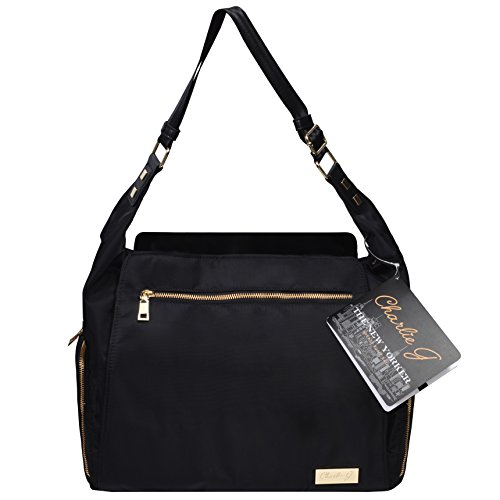 Charlie G Bags The New Yorker Breast Pump Bag by Charlie G, Black/Gold (Mini)