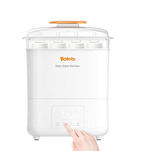 Bololo Baby Bottle Eletric Steam Sterilizer and Dryer with LED Panel Touch Screen, Drying time Control and only Drying