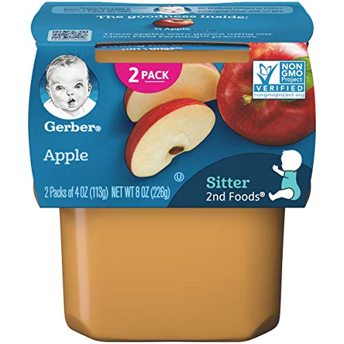 Gerber 2nd Foods Apples, 4 oz Tubs, 2 Count