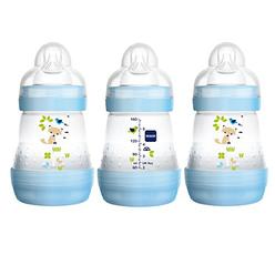 Mam Easy Start Anti-Colic Bottle 5 Oz (3-Count), Baby Essentials, Slow Flow Bottles With Silicone Nipple, Baby Bottles For Baby 