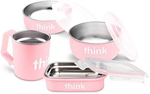 Thinkbaby Complete BPA Free Feeding Set (Pink)