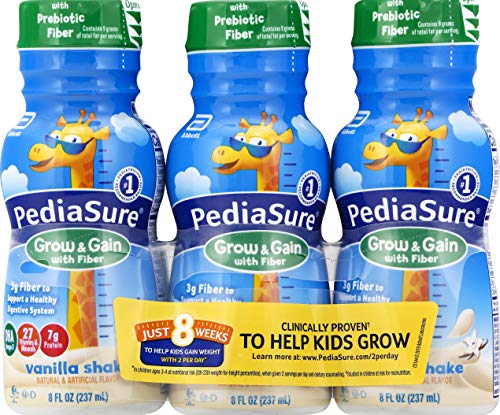 PediaSure Grow & Gain With Fiber, Vanilla Shake 8 oz 6 Pk