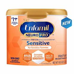 Enfamil NeuroPro Sensitive Baby Formula, Brain and Immune Support with DHA, Iron & Prebiotics, Lactose Sensitivity Infant Formul
