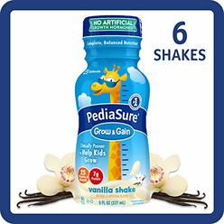 PediaSure Grow & Gain with Immune Support, Kids Protein Shake, 27 Vitamins and Minerals, 7g Protein, Helps Kids Catch Up On Grow