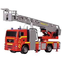 dickie toys 12" light and sound sos fire engine vehicle (with working pump)