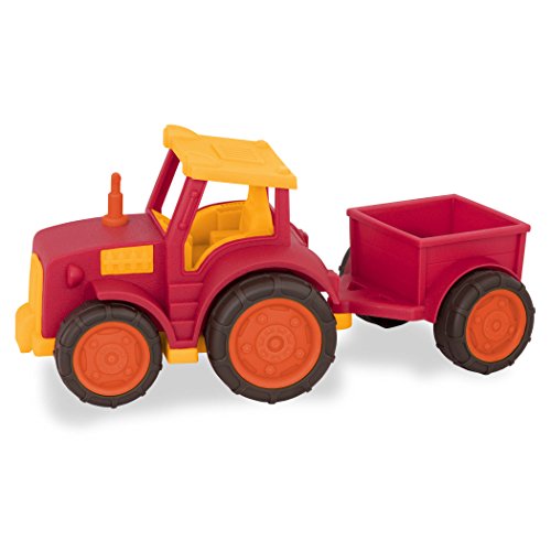 Wonder Wheels by Battat - Toddler Tractor Vehicle with Detachable Trailer for Kids 1+ (7pcs)