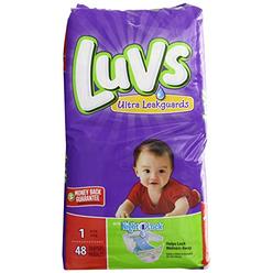 Luvs with Ultra Leak Guards Diapers, Size 1, 48 Count