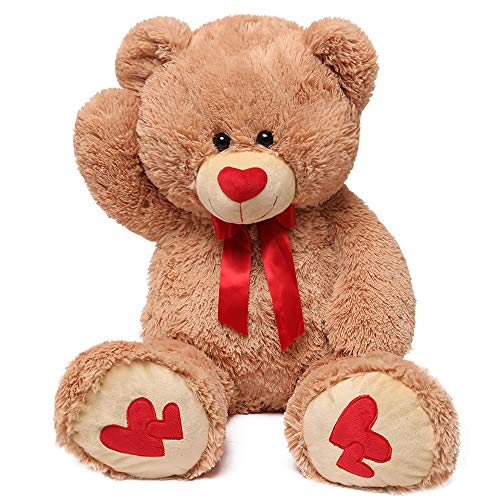 MaoGoLan Giant Teddy Bear Large Stuffed Animals Plush Big Bear with Love Heart for Girlfriend Children Christmas Valentines