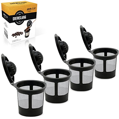 Brewslang Reusable K-cup Filter for Keurig K-Select, K-Elite, K-Classic, K-Latte, K-Compact, B40, B41, B45, B50, B55, B60, B65, B66,