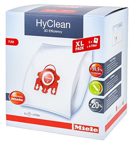 10455090 Miele Hyclean 3D Efficiency XL FJM Dustbags 8x Miele