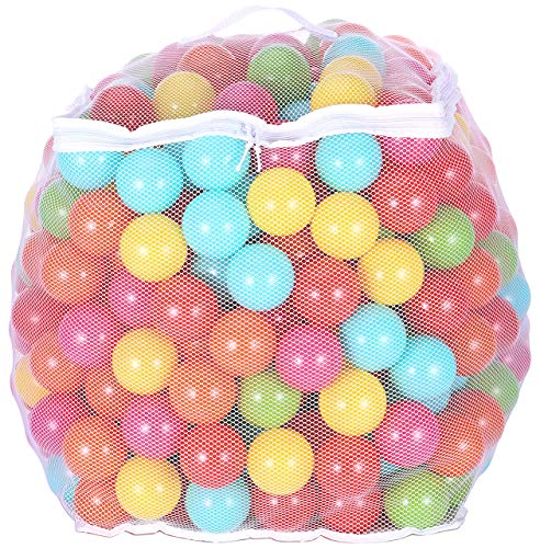 BalanceFrom 2.3-Inch Phthalate Free BPA Free Non-Toxic Crush Proof Play Balls Pit Balls- 6 Bright Colors in Reusable and