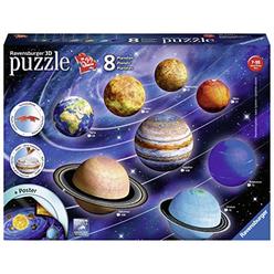ravensburger 11668 3d puzzle solar system, multicolor
