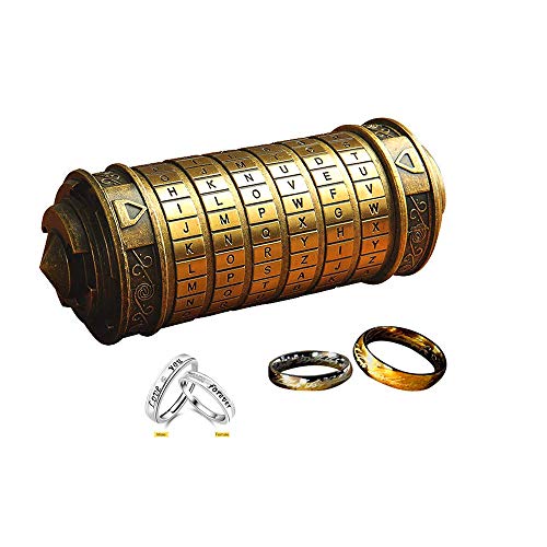 whrmq WHRMQ The Mini Da Vinci Code Cryptex Lock,Revomaze,Toy Interesting  Gifts for Her or Him to All Festivals Occasions Such as