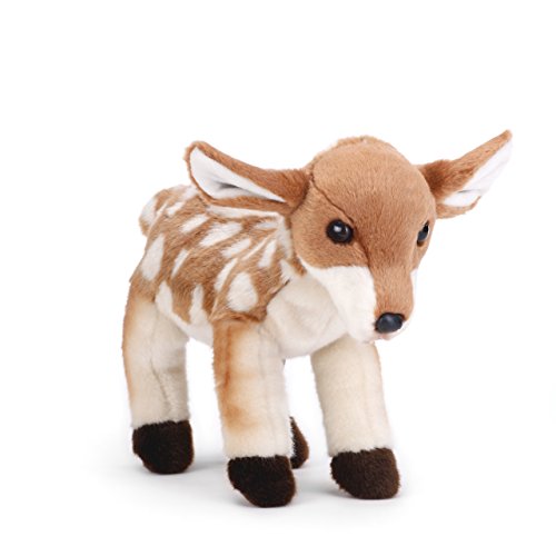 DEMDACO Wobbly Small Fawn Spotted Tan Children's Plush Stuffed Animal