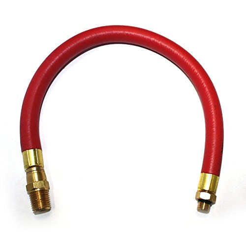 Interstate Pneumatics TW100 12 Inch Red Hose Whip for Inflator
