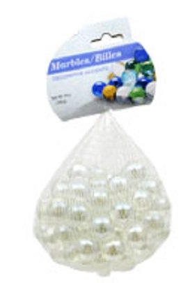 Greenbrier Inc Greenbrier Round Glass Floral Marbles for Vase Accents and Crafting (2 Bags, Clear)