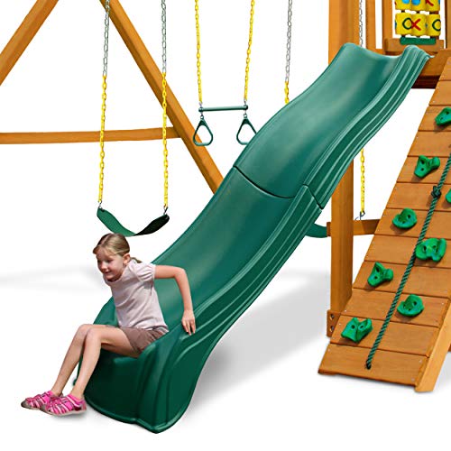 Swing-N-Slide WS 5033 Olympus Wave Slide Plastic Slide for 5' Decks, Green