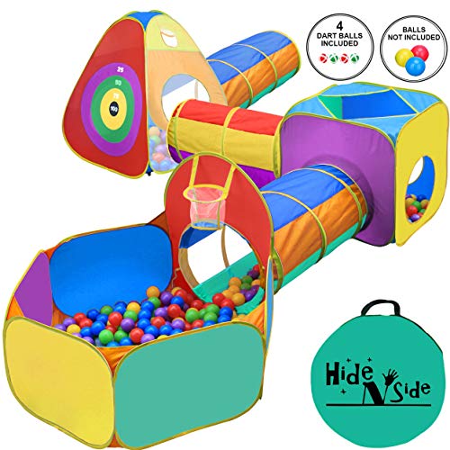 Hide N Side Gift for Toddler Boys Girls, Ball Pit, Play Tent and