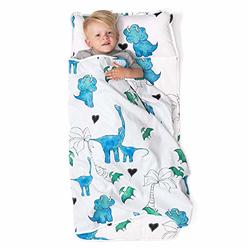 JumpOff Jo - Toddler Nap Mat - Children's Sleeping Bag with Removable Pillow for Preschool, Daycare, Sleepovers - Original