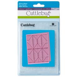 Cuttlebug 5-Inch by 7-Inch Embossing Folder, African Weave