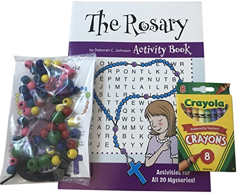 Westman Works The Rosary Children's Activity Set with Create a Rosary Craft Kit and Book with Crayons