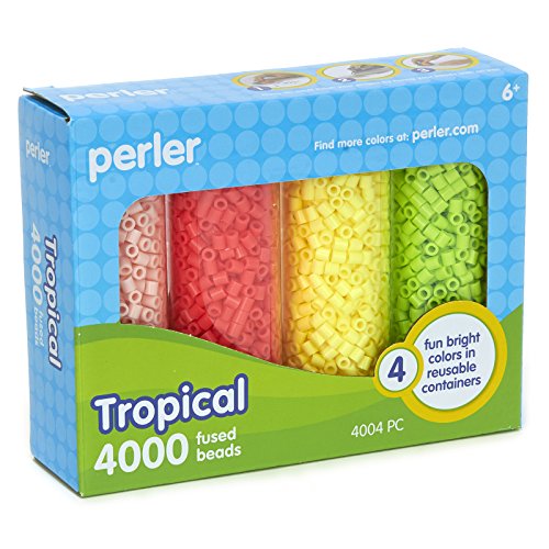 Perler Tropical Bead Storage Container Set, 4004 pcs