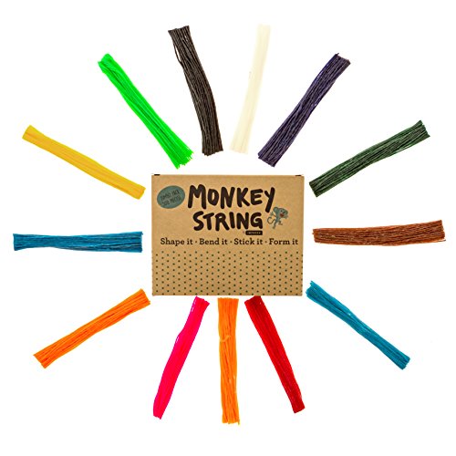 Impresa Products 500 Piece Pack of Monkey String (Jumbo Pack) - Wiki / Wikki  Bendable, Sticky Wax Yarn Stix / Sticks in Bulk