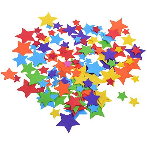 BLUECELL BCP 240 Pcs Self-Adhesive Foam Star Shapes Stickers for Craft Art  Project