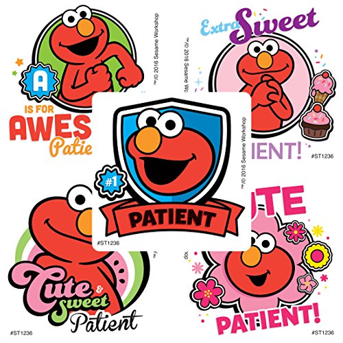 SmileMakers Elmo Patient Stickers - Prizes 100 Per Pack